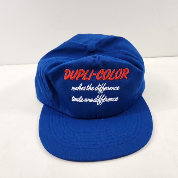 Debco Bag Distributors Dupli-Color Baseball Hat Blue Canvas One Size - Picture 1 of 8
